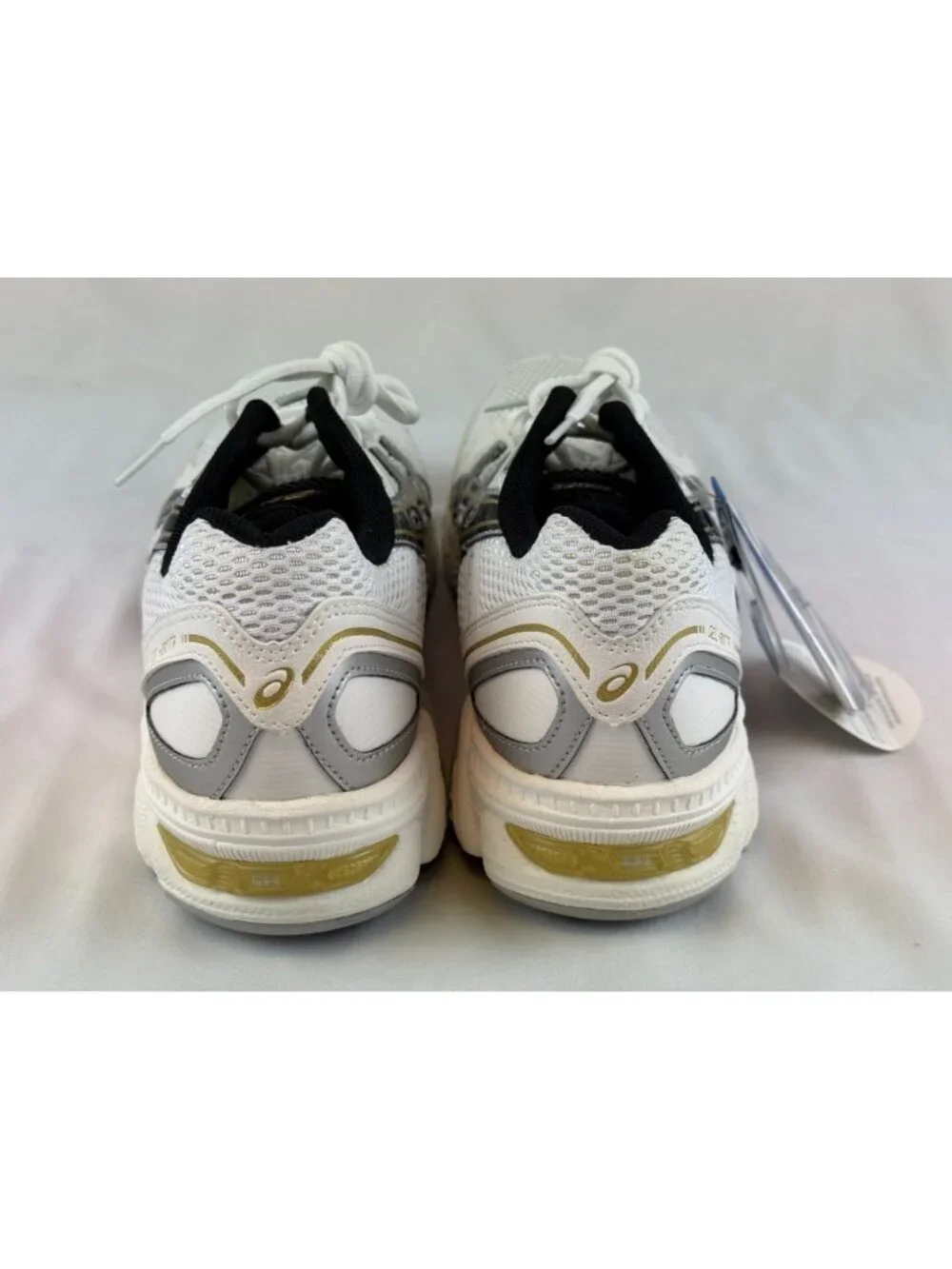 NEW ASICS GEL 180TR LEATHER WHITE BLACK GOLD Trail Running Shoe Men’s Sz 9 - Picture 3 of 10